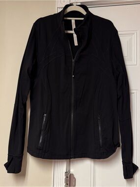 lululemon athletica Black Zip-Up Bomber Jacket